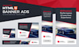 create clean, moderne and animated HTML 5 banner ads
