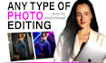 do any photo editing, photoshop and ai image editing