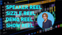 create and edit engaging speaker reel, sizzle and demo reel for speakers