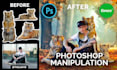 do photo manipulation and photoshop editing