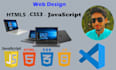 create website with html, CSS and javascript