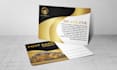 design luxury postcard printready