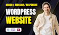 build a wordpress website for plumbing, hvac, roofing and cleaning businesses