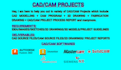 do cad cam projects on solidcam,mastercam,solidworks,inventor and fusion360