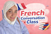 offer conversation class,teach you and help you learn french