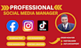 be your social media manager and personal assistant