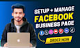create, setup and manage professional facebook business page