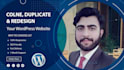 clone website redesign duplicate to wordpress
