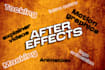 do video editing and animation using after effects