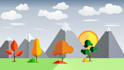 do animation simple background designing like this