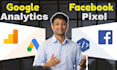 set up fb pixel and ga4 for shopify wordpress and any website