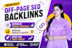 provide powerful off page SEO backlinks to rank your website higher