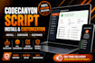 do codecanyon script install or modify as php laravel developer, yii developer