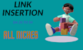 do link insertion niche edit outreach SEO backlinks on real da 40 plus sites