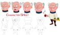 draw your character design sheet or turnaround sheet