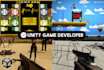 develop and design 2d and 3d games in unity