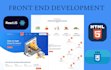 do frontend web development using HTML, CSS and react js
