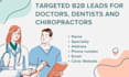 provide targeted b2b leads for doctors, dentists and chiropractors