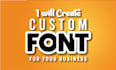 create your custom font and typography font design