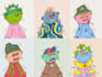 do unique doodle nft art cute cartoon character