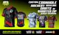 custom cornhole archery darts bowling quarter zip jersey designs