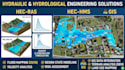 provide hydraulics and hydrological engg solutions using hec ras, hec hms or gis