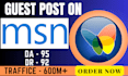 publish guest post, articles, blogs on high da 95 website