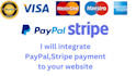 integrate paypal or stripe to your  wordpress website