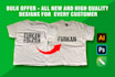 design a custom name graphic t shirt  for print