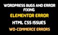 fix wordpress errors, fix elementor issues in just 24 hours