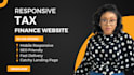 design responsive tax, finance, loan, accounting website