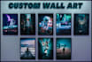 design custom amazing canvas wall art for you