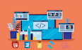 be your front end web developer, html, css, bootstrap, react