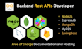 develop rest api using  nodejs , express and springboot
