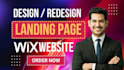 design figma to wix, redesign wix landing page, wix studio website development