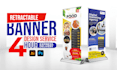 design roll up, retractable, or pull up or roller banners in 4 to 24 hours