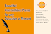 create beautiful heart warming personalised poem, printable sizes