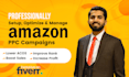 setup, manage and optimize amazon fba PPC ads campaigns for amazon pl
