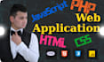 develop PHP, laravel and wordpress web applications