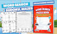 create word search sudoku crossword mazes book for KDP