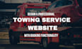 design towing service website, towing company website, freight website