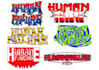 design logo font hardcore band, typeface manual drawing for your band or brand