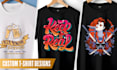 do custom t shirt design for you within 12 hours
