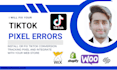 install or fix tiktok conversion tracking pixel