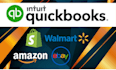 do bookkeeping for amazon, shopify, walmart in quickbooks