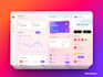 design dashboard ui ux, web app crm admin panel in figma