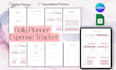 create hyperlinked digital planner, google sheets tracker