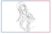 draw simple line art   anime style