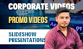 create innovative corporate business promo video and slideshow presentations