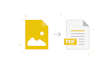 convert images text to pdf or any given format